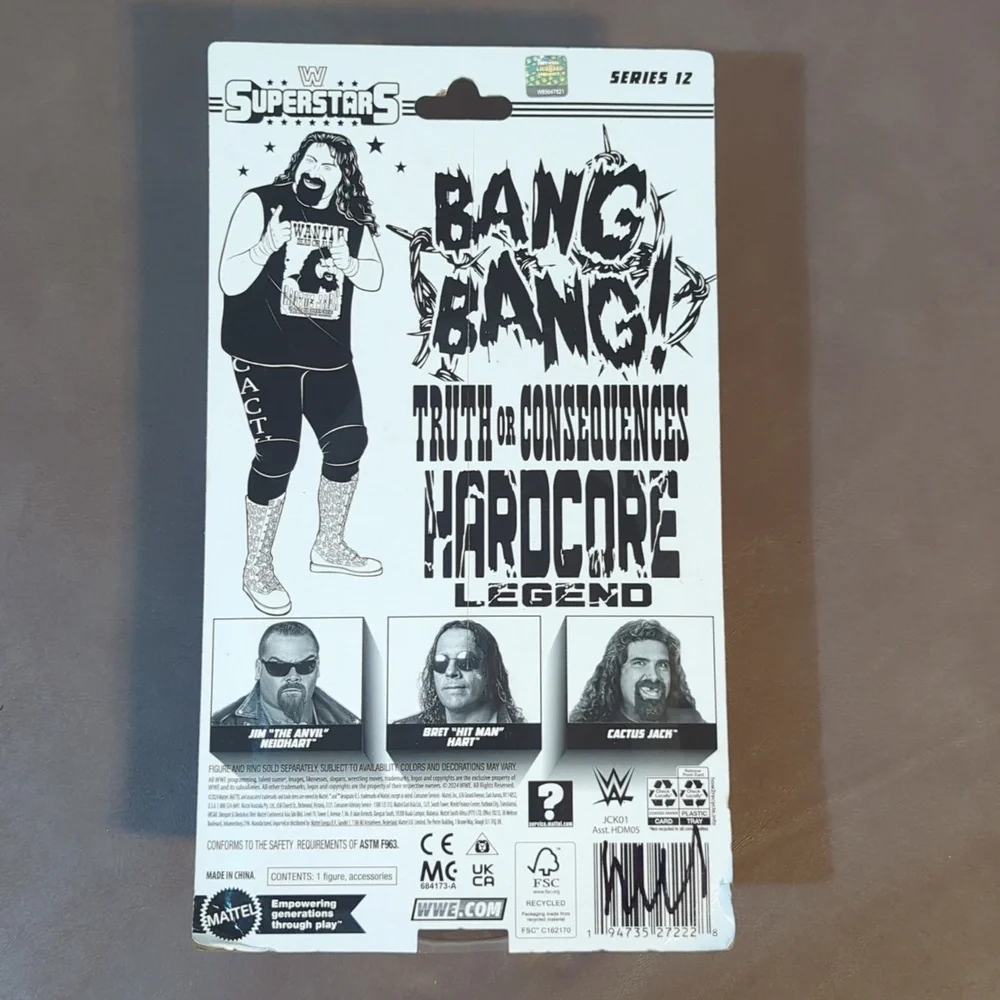 2024 Mattel WWE Superstars Cactus Jack Series 12 Pro Wrestling Figure Accessory